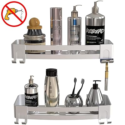 Vdomus No-Drilling Shower Shelf (2-Pack)