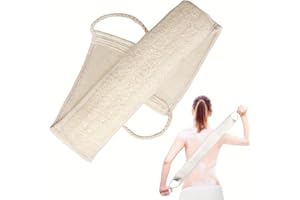 JOPPLIM Natural Loofah Sponge Back Scrubber for Bath Shower, Exfoliating Body Scrubber, Shower Loofah Scrubber for Men and Women, Bath Sponge, Body Scrub, to Clean Your Body Deeply, Invigorate Your Skin
