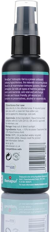 RenaSan Animal Antiseptic Gel 100ml – Alcohol-Free Vet Skin Protector view 2