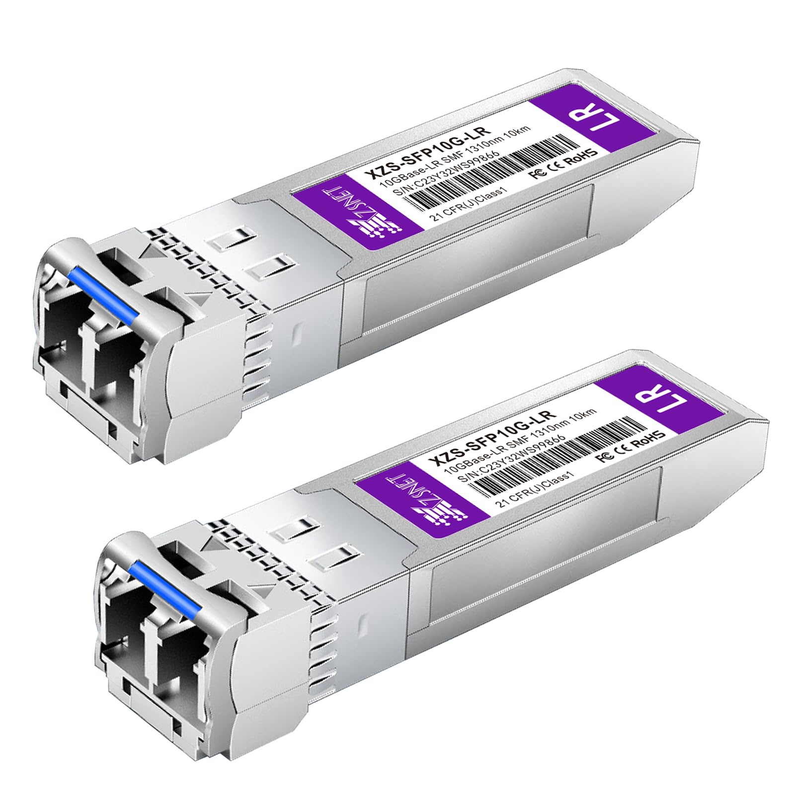 XZSNET 10GBASE-LR SFP+ Transceiver, 10G SFP+ to LC