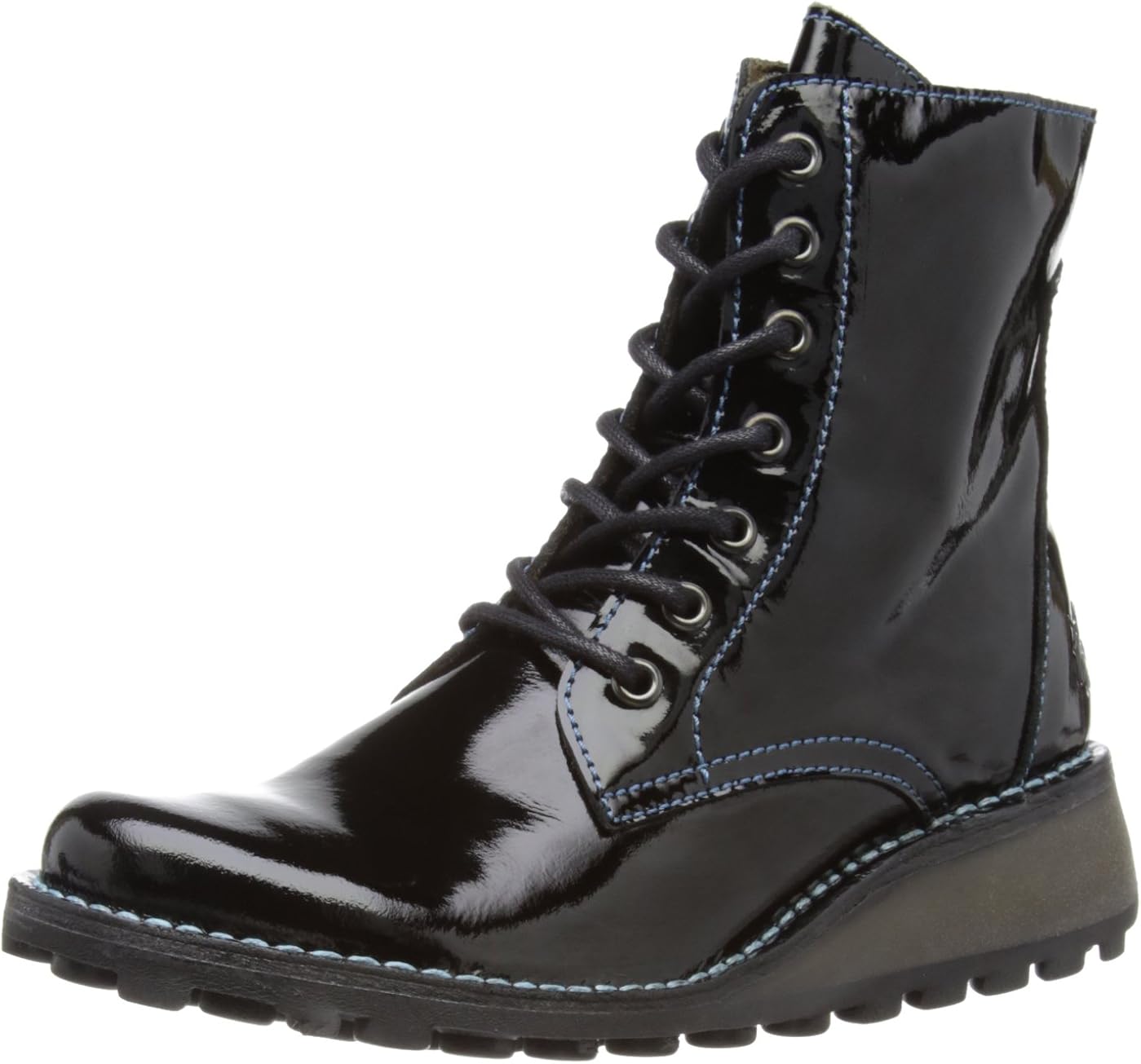 amazon black patent leather boots