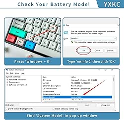 YXKC WJ5R2 Laptop Battery Replacement for Dell