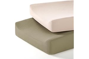 lulumoon Baby Changing Pad Cover: Muslin Diaper Changing Table Pad Cover - Changing Pad Sheets for Girls Boys