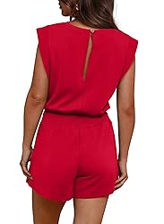 OFEEFAN Womens Rompers 2025 Beach Fashion Valentine