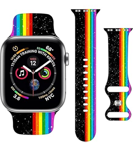 Amazon.com: GELISHI Colorful Band Compatible with Apple Watch Band 