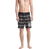 Volcom Men's 18" Boardshorts &ndash; Stretch Swim Trunks with Drawstring Waist and Back Flap Pocket