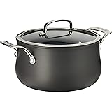 Cuisinart Contour Hard Anodized 5-Quart Dutch Oven with Cover,Black