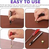 Swpeet 110 Set M5 Bronze Leather Rivets & Chicago Binding Screws Kit view 4