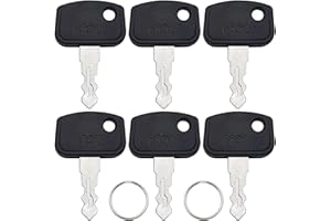 6 PCS 68920 Ignition Keys, PL501-68920 Ignition Key Compatible with Ku-bota Buggy RTV 500 900 B26 BX1860 BX2360 ZD321 ZD323, 