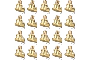 M6x1mm Brass Grease Oil Cup Oiler with Spring Flip Cap for Hit Miss Engine, Galvanized Alloy Lubricator Fitting, 20 Pack