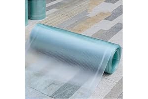 bujnie Polycarbonate Sheets Roof Sheets 0.8x5m/2.62x16.4ft, Transparent Thermal Insulation Daylight Panel Uv Resistant ban be Used in Greenhouses, Sunrooms, and Terraces