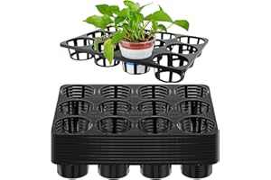 12 Cell Nursery Planter Pots Trays, 10 Pack Seed Starter Pots Moving Trays, Garden Plant Pot Shuttle Carry Holder and Trays f