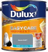 Dulux Easycare Denim Drift Matt Emulsion Paint 2.5L Washable Tough view 2