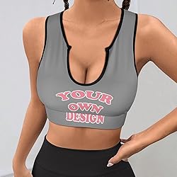 Custom Bras for Women Personalized Crop Tops with