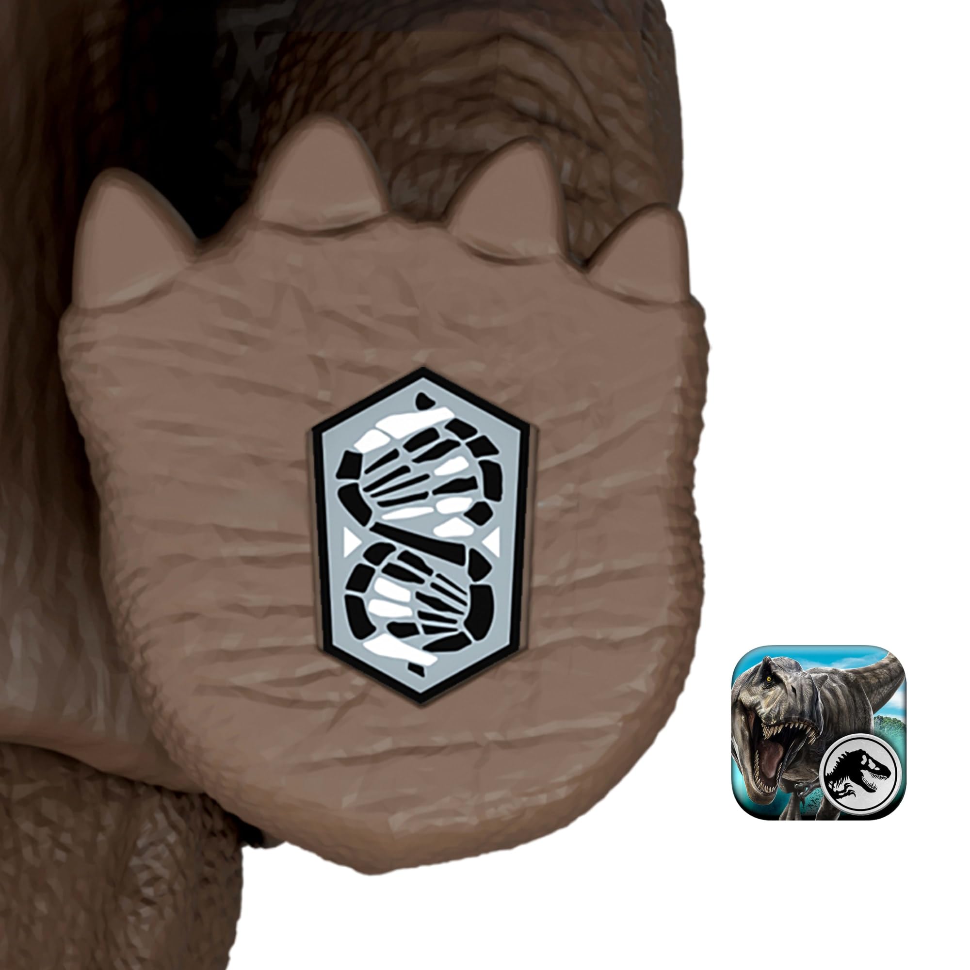 Mattel Jurassic World Rebirth Gigantic Thrashers Eotriceratops Dinosaur Figure Toy, Large Species, 2 Tail Activated Rampage Attacks, Digital Play