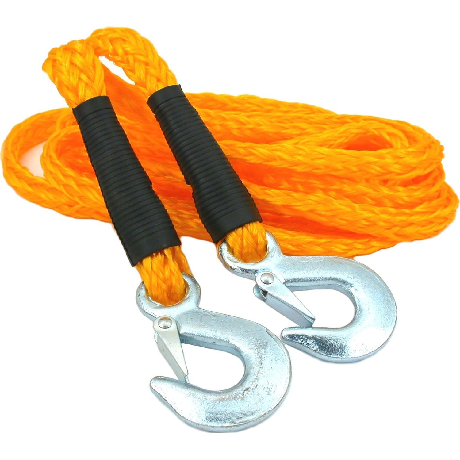 5/8"x14' 2000lb Tow Rope Truck Hook Roadside Assistance