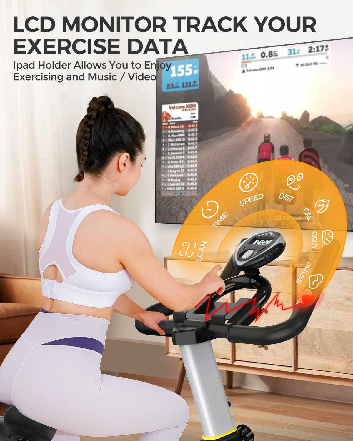 Spin Bike Exercise Bike, DMASUN Classic Brake Pad Pro Stationary