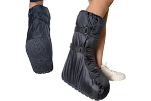 FONOFOX Waterproof Boot Cover for Medical and Orthopedic Boots, Heavy-Duty Non-Slip Sole, Reusable Shoe Protector for Rain, Snow, Beach, Garden, Indoor & Outdoor Use (Large)