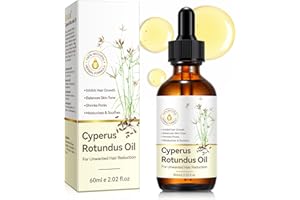 Cyperus Rotundus Oil, Natural Cyperus Rotundus Oil for Hair Removal, Moisturizing & Soothing, Suitable for All Skin Types, 2.