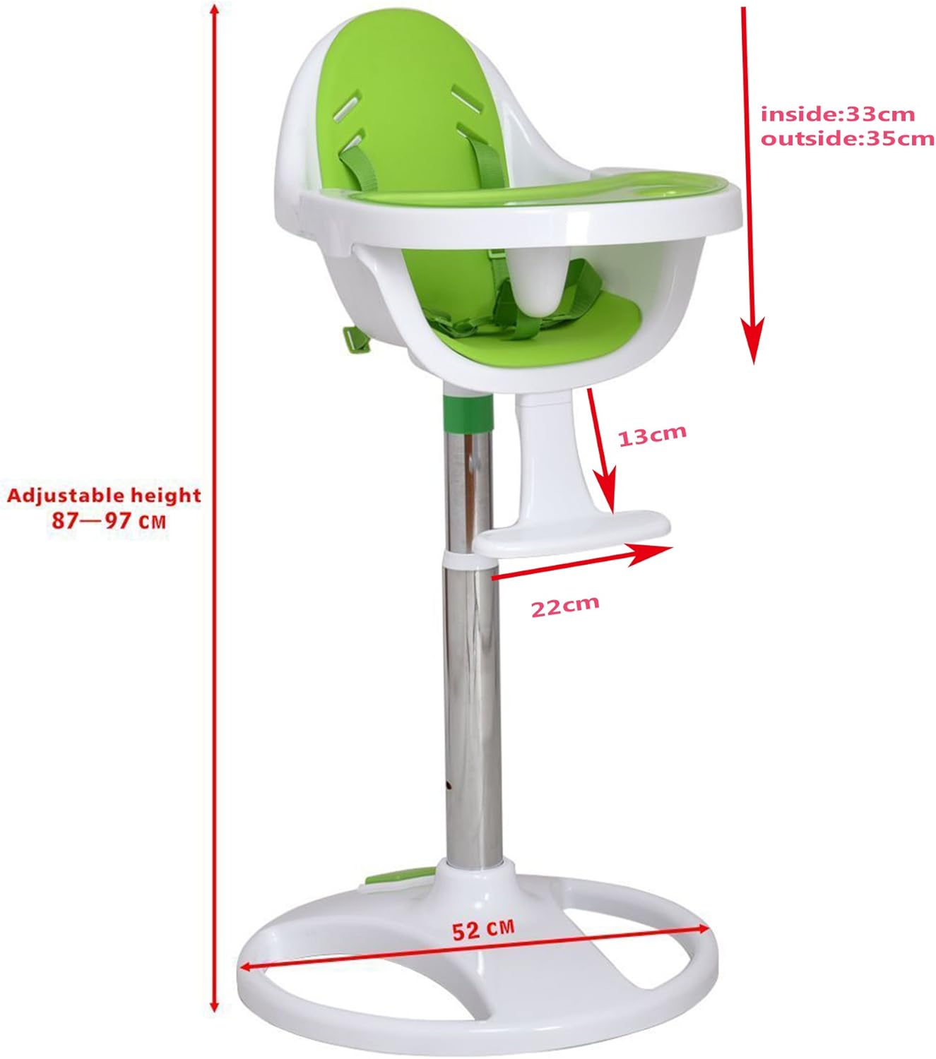 mamia swivel high chair