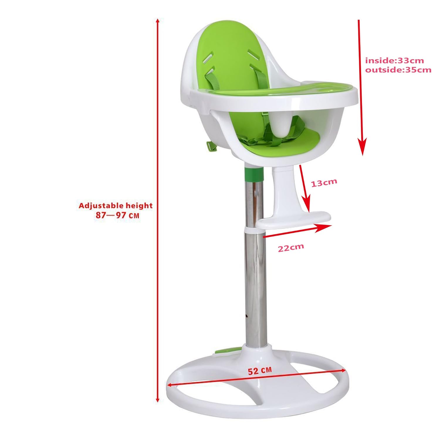 mamia high chair 360 swivel