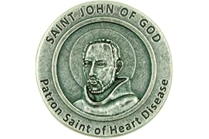 Patron Saint of Heart Disease St John of God Pocket Token with Prayer Back by Lumen Mundi