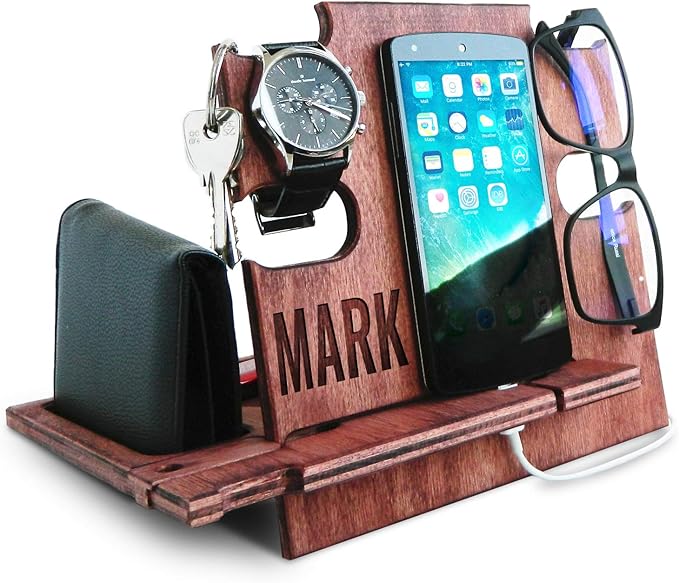 Custom Charging Station for iPod AirPods father's day gift and more