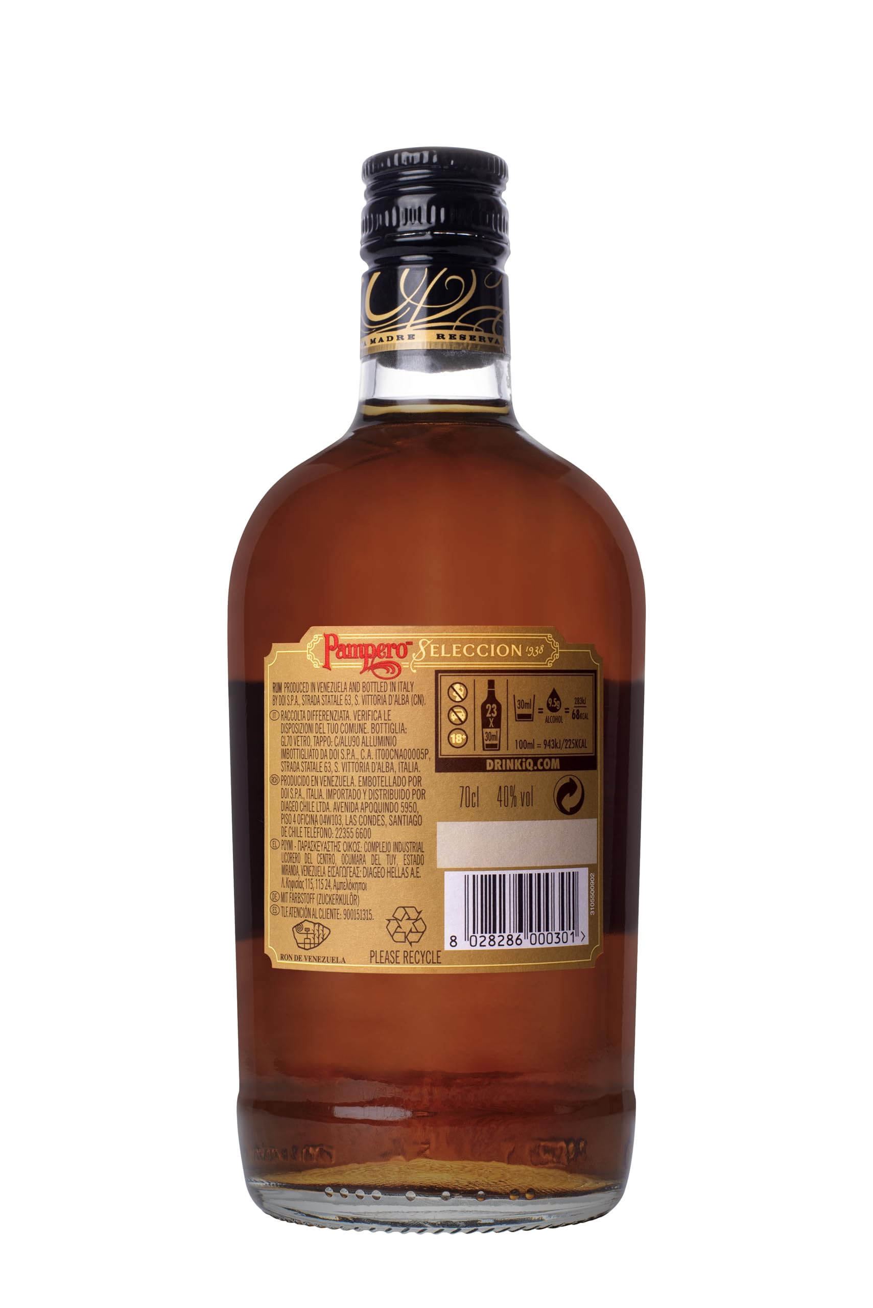 Pampero Ron Añejo Selección Rum 70 cl – In Ex-Sherry- und Bourbonfässern gereift. 40% Vol. 2