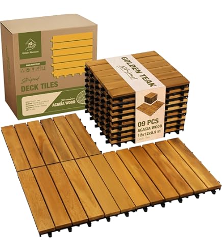 Amazon.com: LXLZYXSF Plastic-Wood Deck Tile, Porch Gazeboes