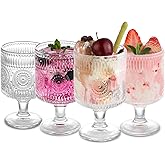 WHJY Cute Wine Glasses Set of 4, Cute Cocktail Glasses, 8 oz Vintage Glasses, Short Stem Wine Glasses - Sun flowers