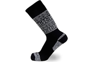 Pure Athlete Kids Alpaca Wool Ski Socks - Warm Wool Ski Sock for Boys, Girls - Skiing, Snowboarding
