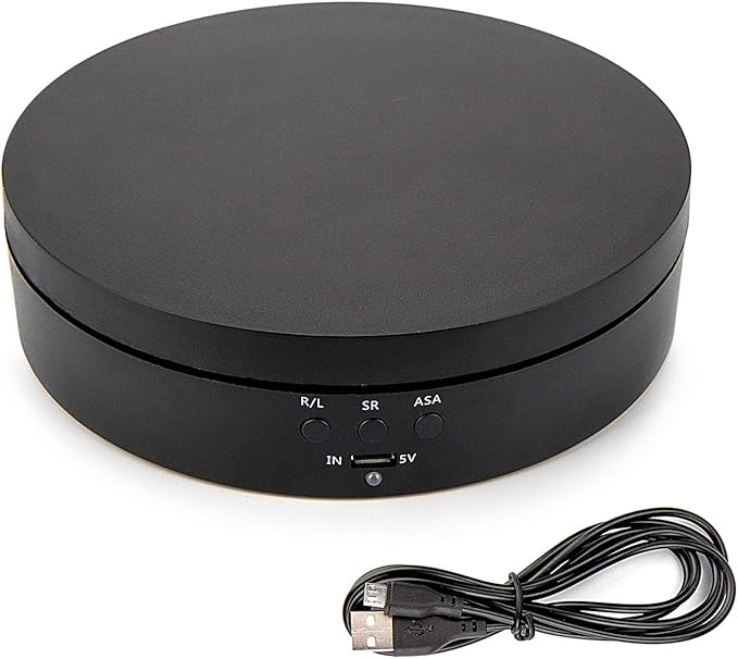 Leadleds Electric Rotating Turntable, 360 Degree Motorized Turntable