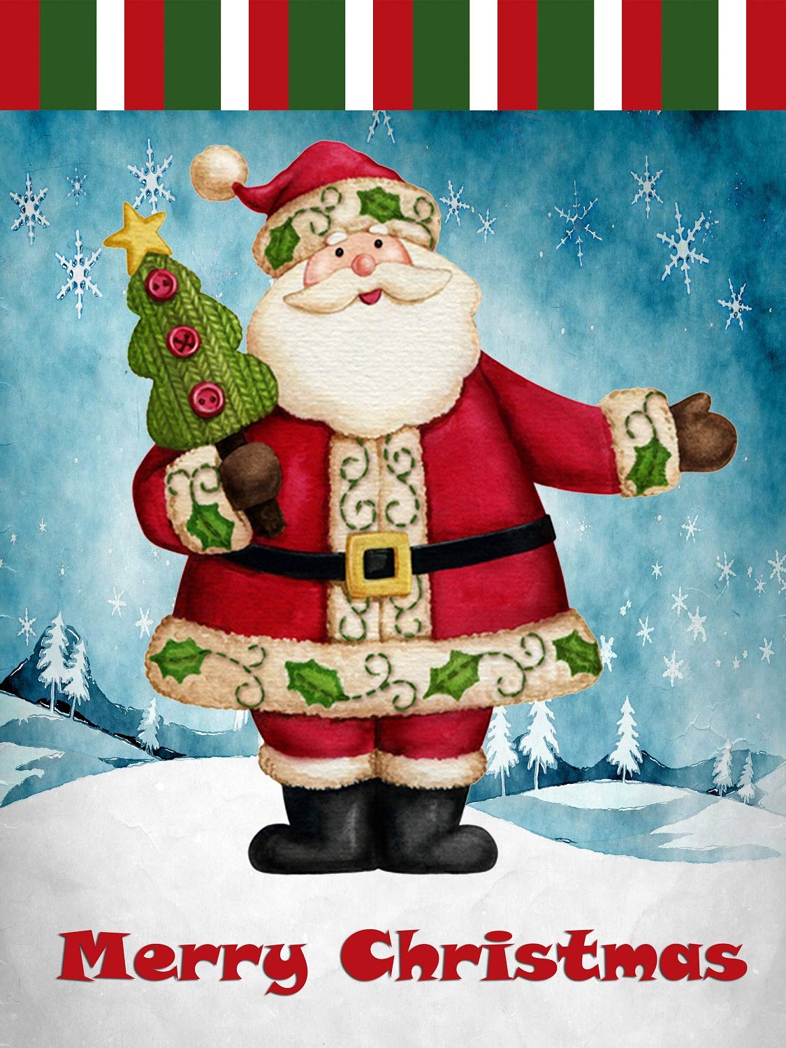 Best Merry Christmas Garden Flag 12 X 18