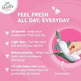 Lil-Lets Teens Liners X64 Petite & Slim Pantyliners Unscented view 6
