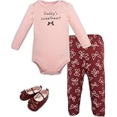 Hudson Baby Unisex Baby Cotton Bodysuit, Pant and Shoe Set