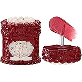 Flower Knows Strawberry Cupid Cake Lip Cream,Long Lasting Bold Red Matte Lipstick,Hydrating Lip Stain,Transfer & Smudge-Proof Velvet Liquid Lipstick for Girls&Women,0.17 Fl Oz(V08 Cranberry)