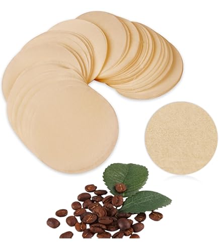 Filtres à Café En Papier Ronds 64 Mm - Pack De 200 - Compatible Machine Espresso Et Cafetière - Goût Intense Sans Sédiments