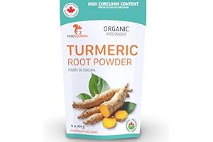 Organic Turmeric Powder 16oz (454g) - High Curcumin Content, Raw from India, Vibrant Culinary Spice for Curries, Golden Milk 