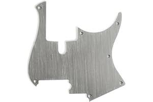 HEMIOLA Pickguard for Yamaha BB Series Bass Guitars, Silver Anodized, Compatible with 4 String BB234/434/734A/P34 Models, 1 Unit