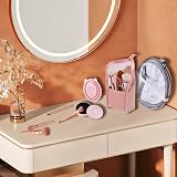 DALAETUS 4-in-1 Portable Makeup Brush Cleaner Set Washing Tray Mat Drying Net view 5