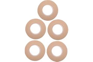 LOLIPPYY 5 Rolls Breathable Skin-colored Guzheng Finger Tape for Pipa and Guzheng Players High Adhesion