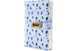 Pierre Belvédère - Diary with Lock, Journal - 5.5 x 8 in. Refillable Secret Journal, Locking Notebook with Lined Pages - Jour