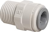 John Guest 1/4" Tube OD x 1/4" BSP Male Straight Adaptor Fitting view 1