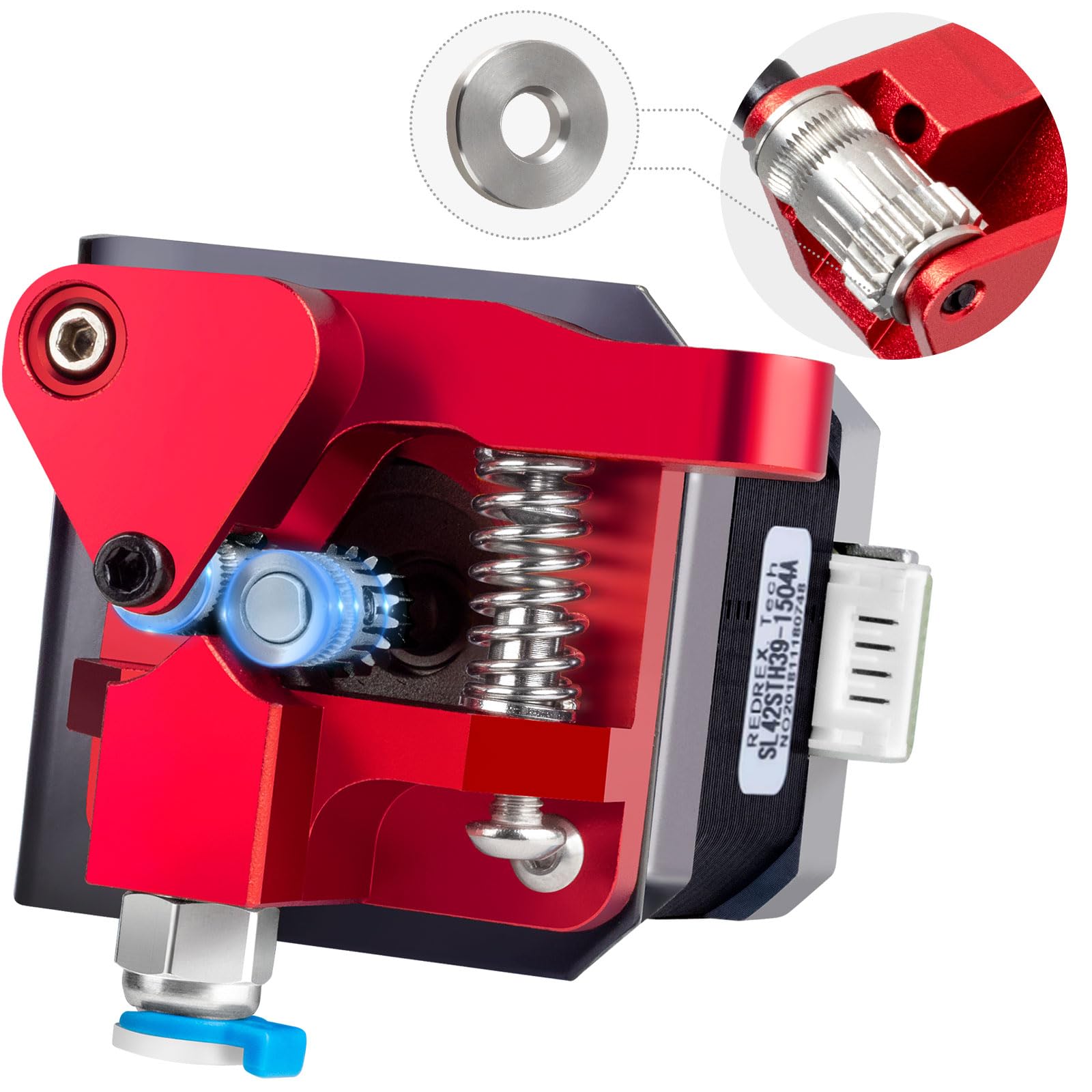Photo 1 of Redrex Dual Gear Ender 3 Extruder with Nema 17 Stepper Motor Compatible with Creality Ender 3 V2,Ender 3 Pro,Ender 3 Neo,Ender 3 V2 Neo,Ender 3 Max Neo,Ender 5,Ender 7,CR6 SE,CR10 3D Printers