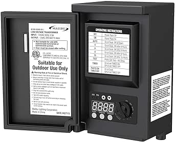 Amazon.com: Malibu LED 200 Watt Low Voltage Transformer Power Pack with