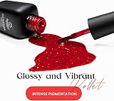beetles Gel Polish Candy Cane Gift Set 6 Colors Glitter Red White Snow view 5