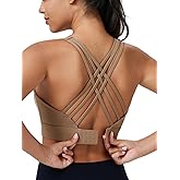 High Impact Sports Bra for Women High Support Molded Cups Strappy Women’s Sports Bra for Workout,Training and Running