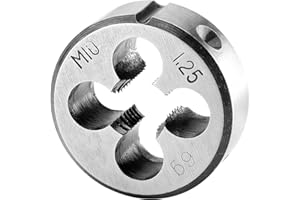 Burkit Metric M10 X 1.25 Round Threading Die, M10 x 1.25 Machine Thread Die Right Hand