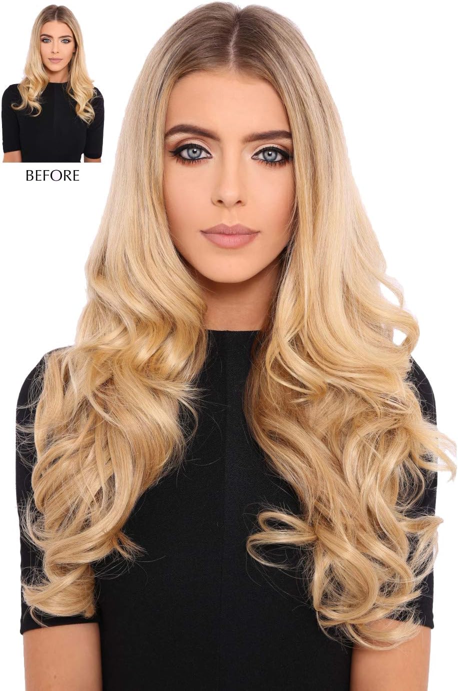 LullaBellz Super Thick 20" 1 Piece Curly Clip In Hair Extensions (Plum)