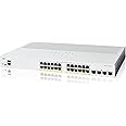 Cisco Catalyst 1200-24P-4X Smart Switch, 24 Port GE, PoE, 4x10GE SFP+, Limited Lifetime Protection (C1200-24P-4X)